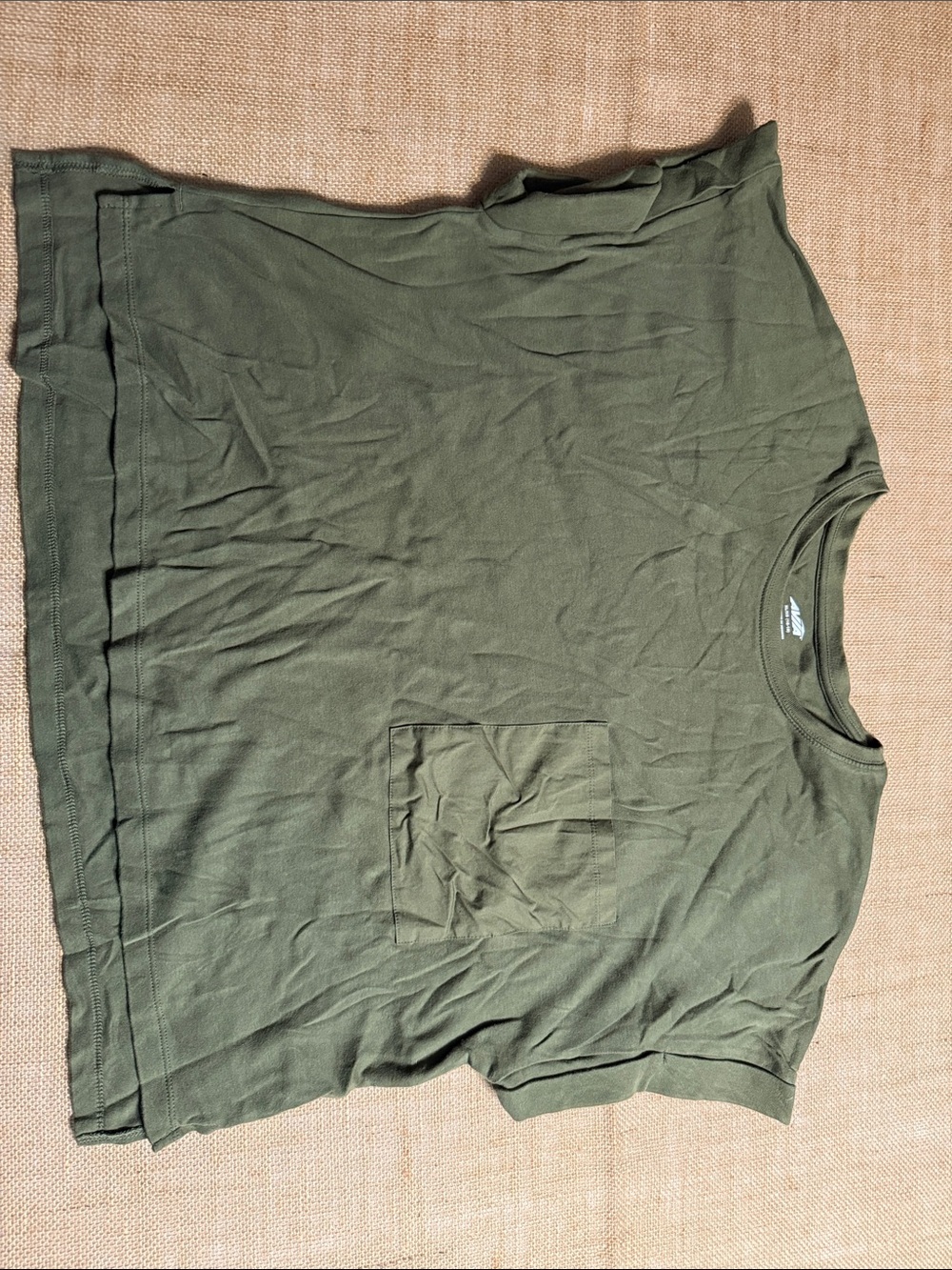 Avia Olive Green Short Sleeve Pocket Tee